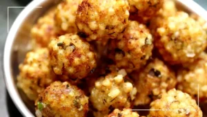 Sabudana Vada and Spicy Chutney for Fasting in Hindi