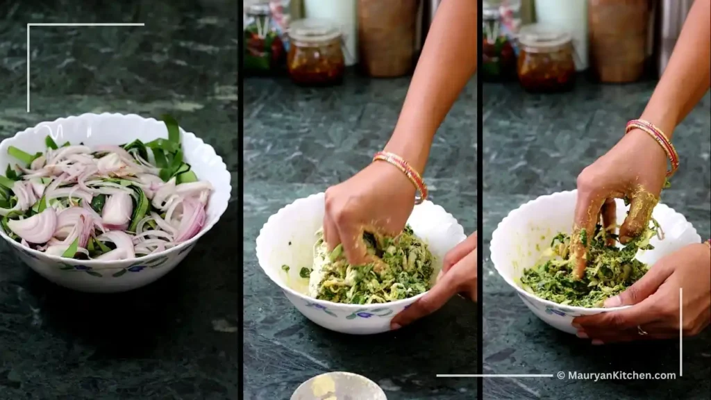 पकौड़े का बैटर तैयार करना | Preparing the Pakoda Batter